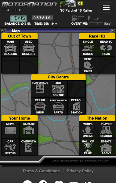 In game map allows easy navigation