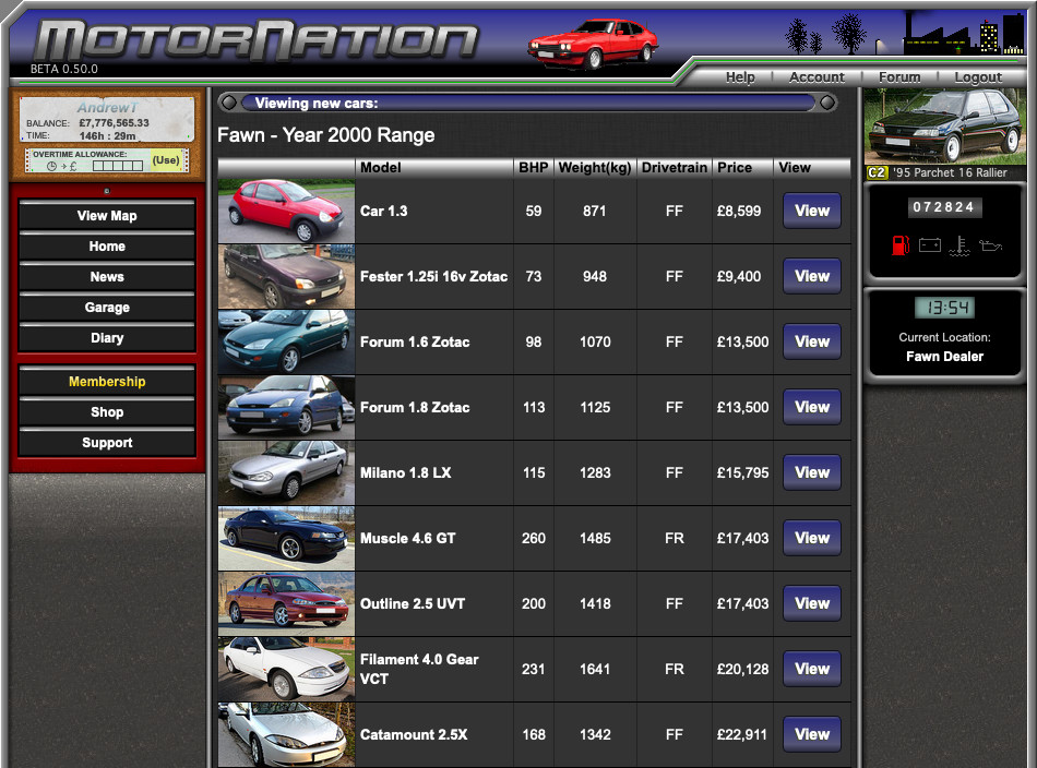 You can also purchase brand new cars. Although bear in mind the game is set in the year 2000!