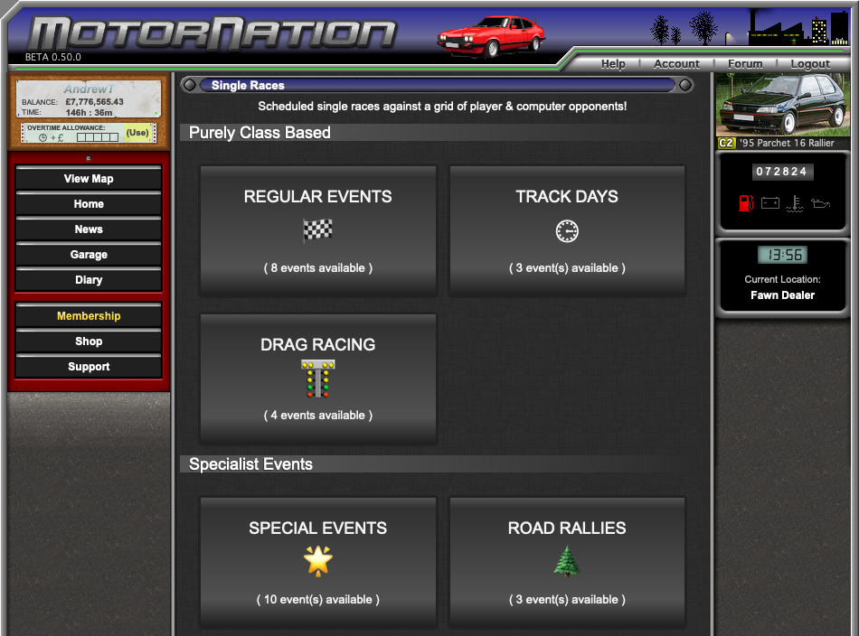 A variety of unique race events, with more coming!